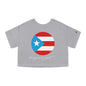 Puerto Rico Always in my Heart Women's Flowy Cropped Tee