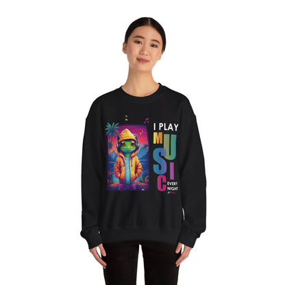 I Play Music Every Night Unisex Heavy Blend™ Crewneck Sweaters