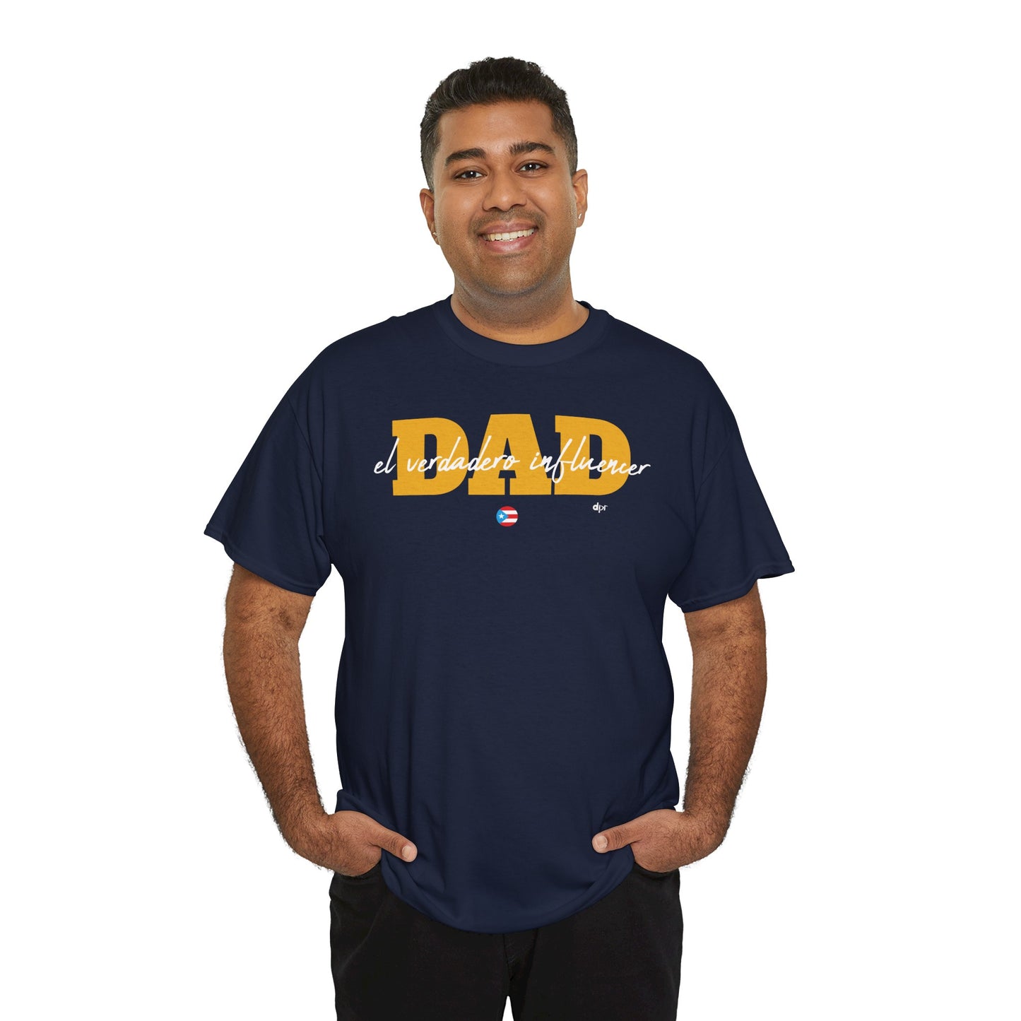Dad El Verdadero Influencer Yellow Unisex Heavy Cotton Tee
