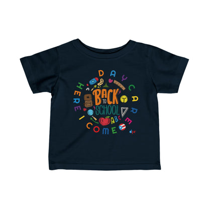 Daycare Here I Come - Back to School Boricua Infant Fine Jersey Tee