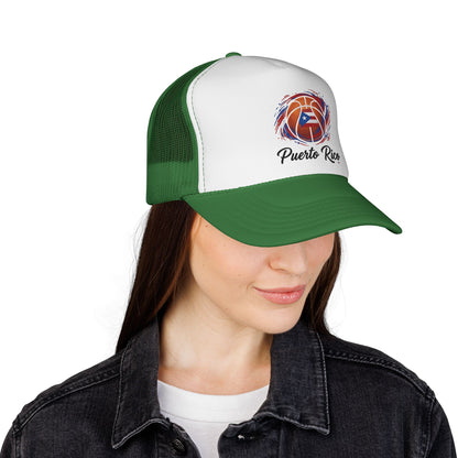 Puerto Rico Basketball Flag Trucker Caps FREE SHIPPING