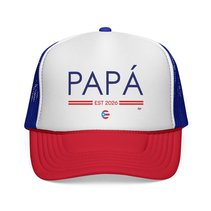 Copy of Papá Established 2026 Puerto Rican Pride Trucker Caps FREE SHIPPING