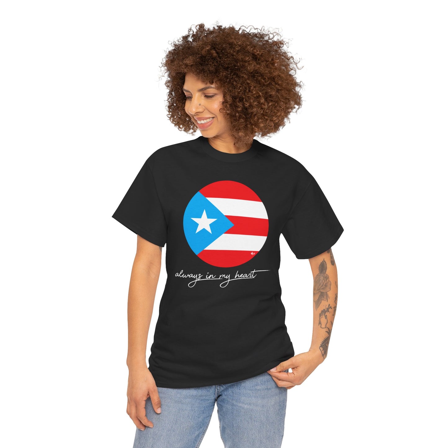 Puerto Rico Always in my Heart Unisex Heavy Cotton Tee