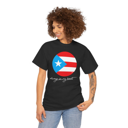 Puerto Rico Always in my Heart Unisex Heavy Cotton Tee