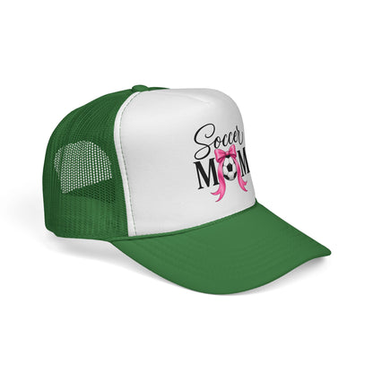 Soccer Mom Boricua Red Bow Puerto Rican Flag Trucker Caps FREE SHIPPING