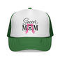 Soccer Mom Boricua Red Bow Puerto Rican Flag Trucker Caps FREE SHIPPING