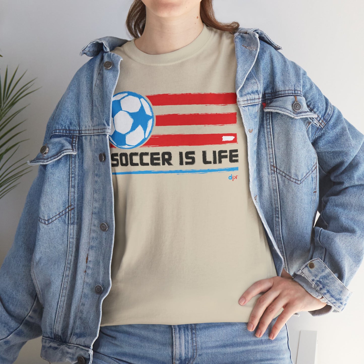 Soccer is Life Colors Unisex Heavy Cotton Tee