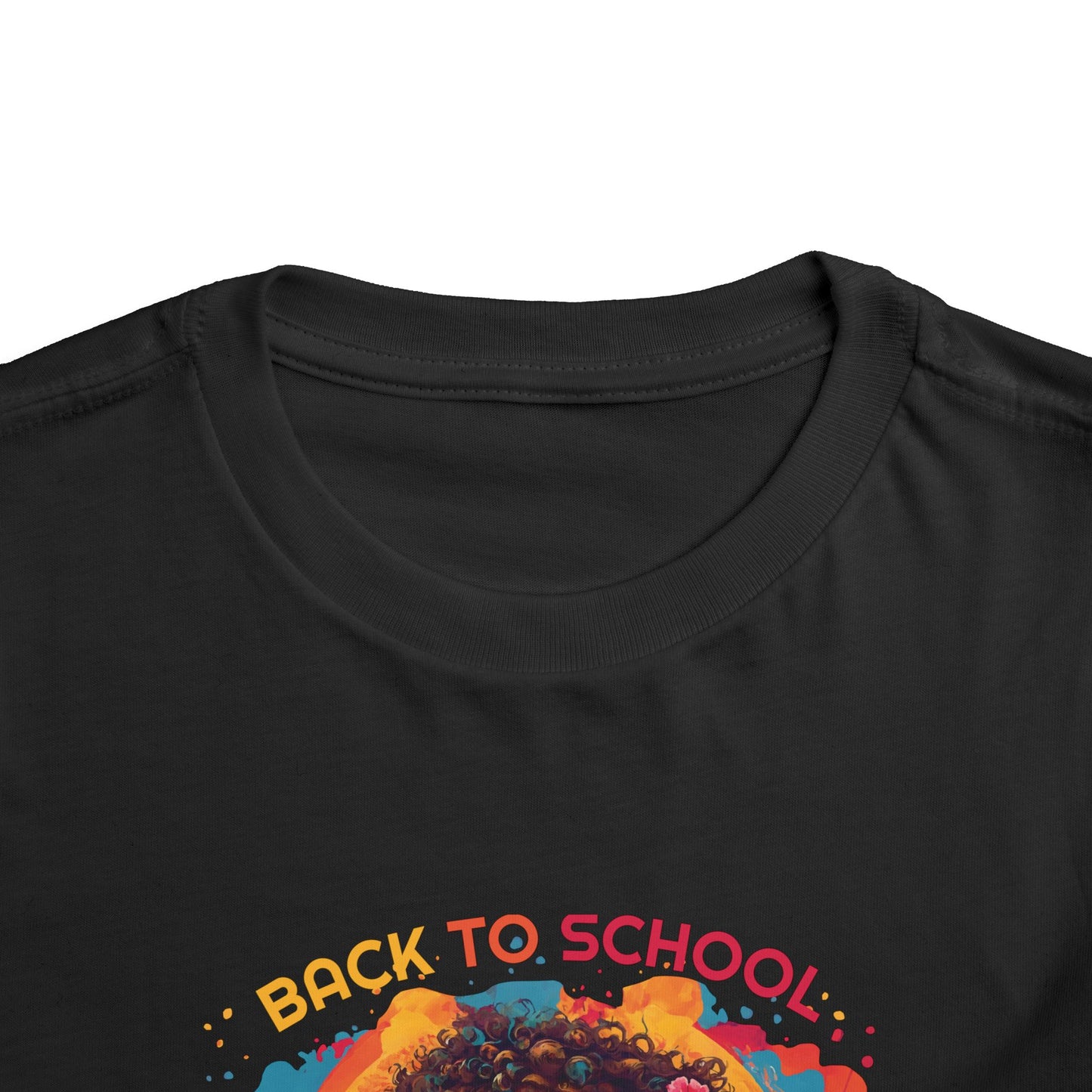 Back to School Boricua Girl Flow Toddler Short Sleeve Tee