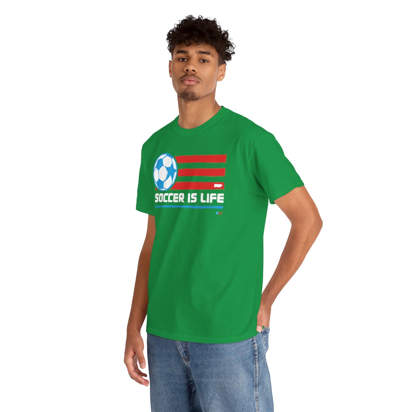 Soccer is Life Colors Unisex Heavy Cotton Tee
