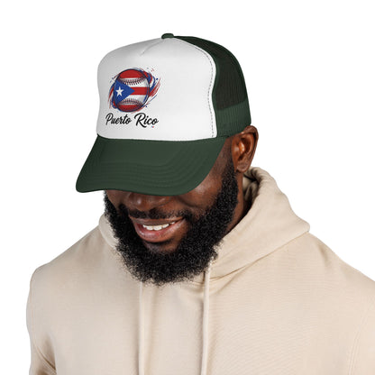 Puerto Rico Baseball Flag Trucker Caps FREE SHIPPING