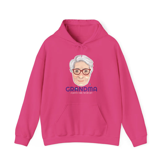 Abuela Boricua Always Here Never Left Unisex Heavy Blend™ Boricua-Style Hoodies