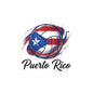 Puerto Rico Volleyball Flag Waterproof Kiss-Cut Vinyl Decal