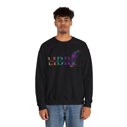 LIBRE Born to be FREE Unisex Heavy Blend™ Crewneck Sweaters