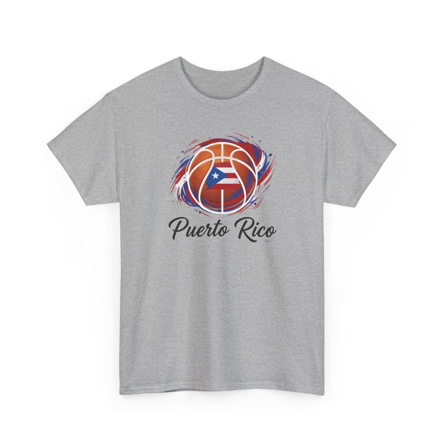 Puerto Rico Basketball Flag | Unisex Heavy Cotton T-Shirt