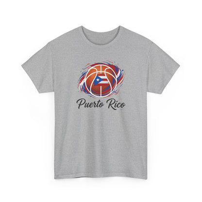 Puerto Rico Basketball Flag | Unisex Heavy Cotton T-Shirt