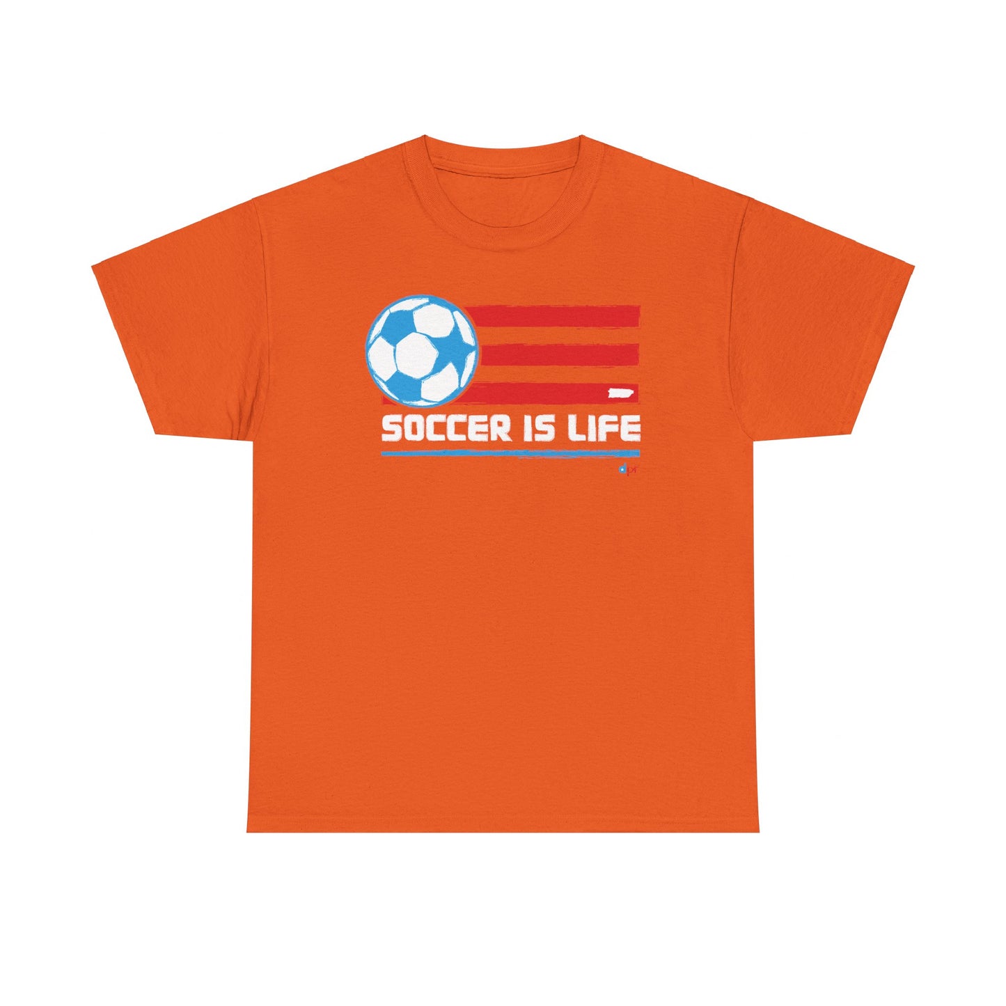 Soccer is Life Colors Unisex Heavy Cotton Tee