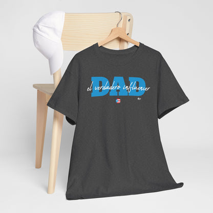 Dad El Verdadero Influencer Blue Unisex Heavy Cotton Tee