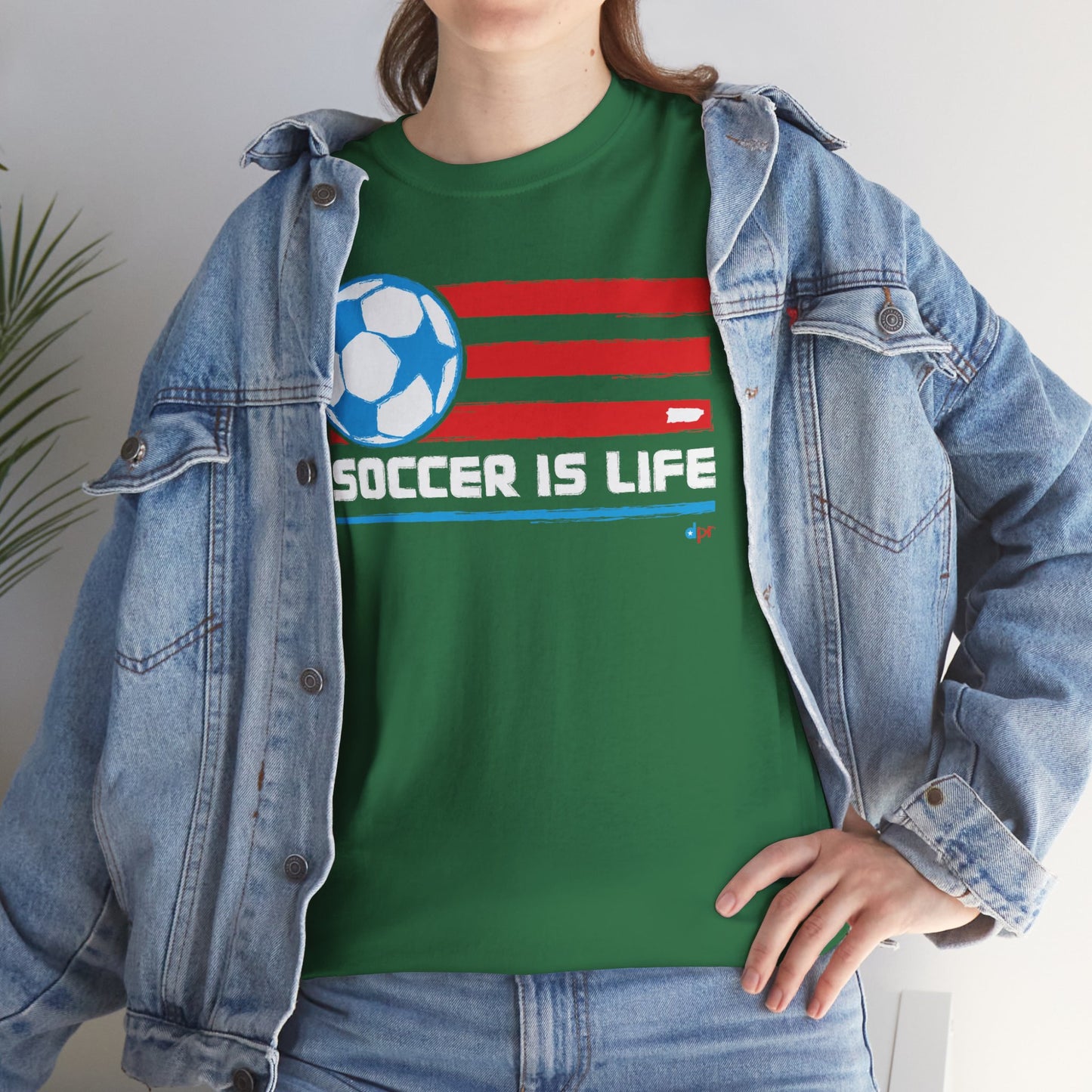 Soccer is Life Colors Unisex Heavy Cotton Tee