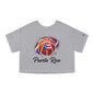 Puerto Rico Basketball Women's Flowy Cropped Tee | Puerto Rican Basketball Shirt