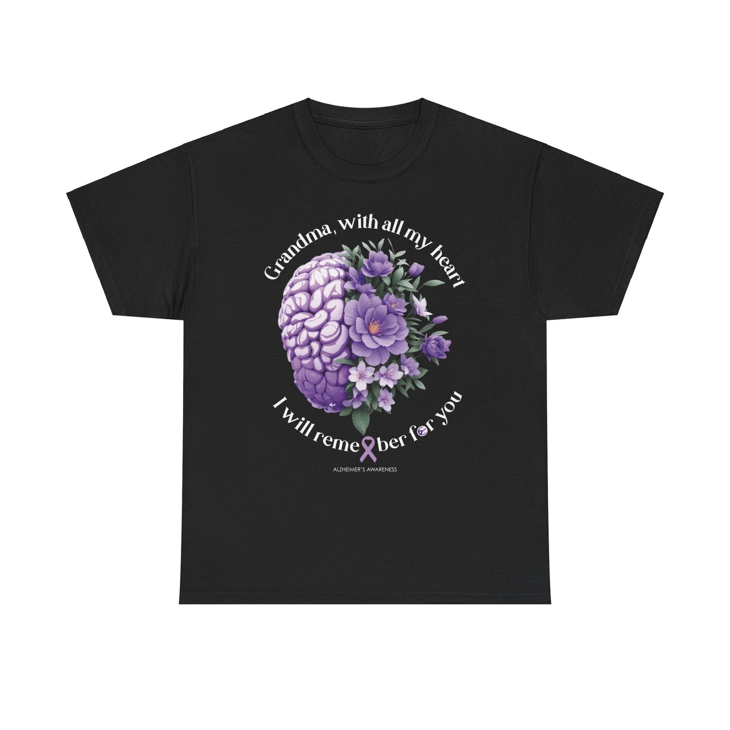 GRANDMA I Will Remember for You  Unisex Heavy Cotton Tee