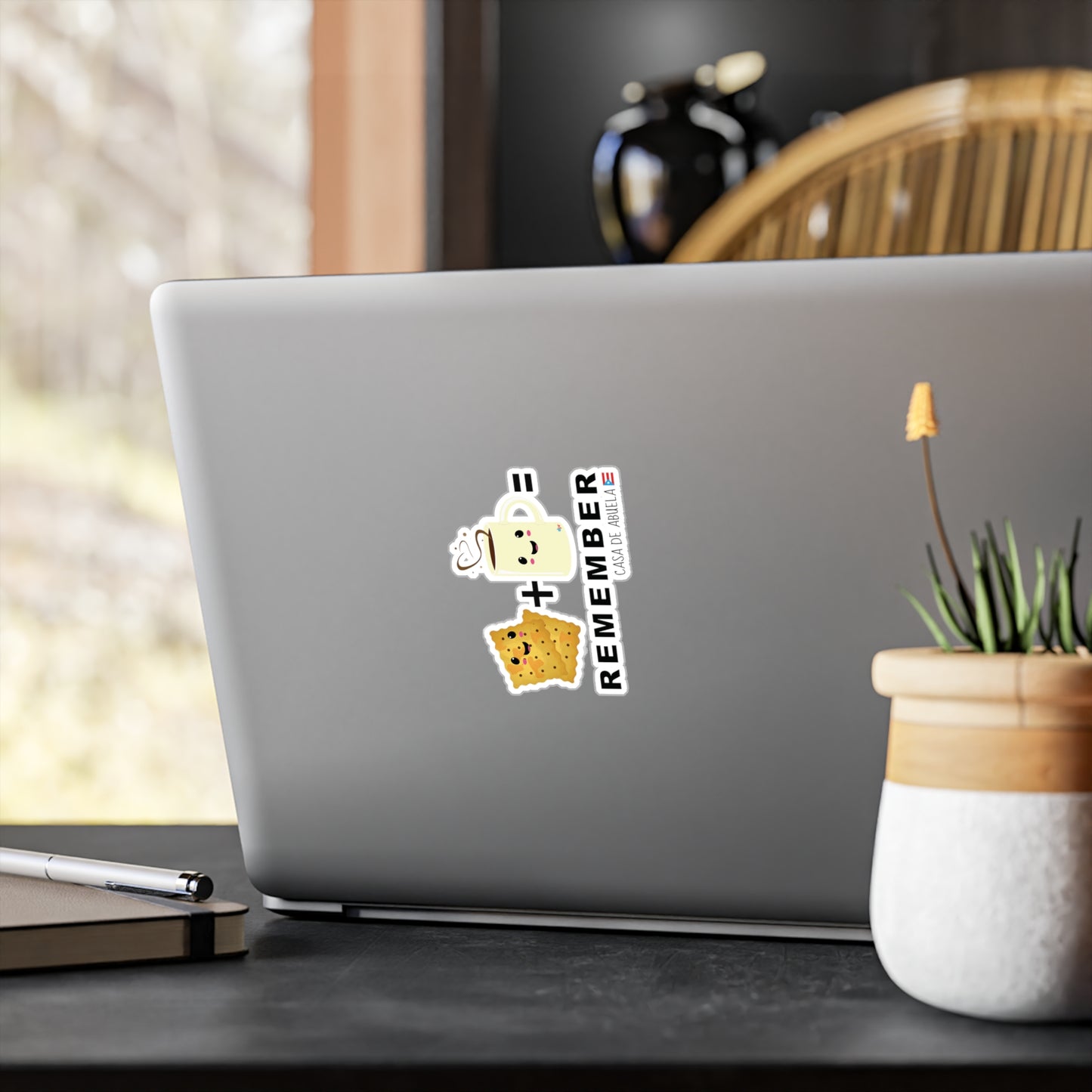 Crackers & Coffee REMEMBER ABUELA Waterproof Kiss-Cut Vinyl Decals