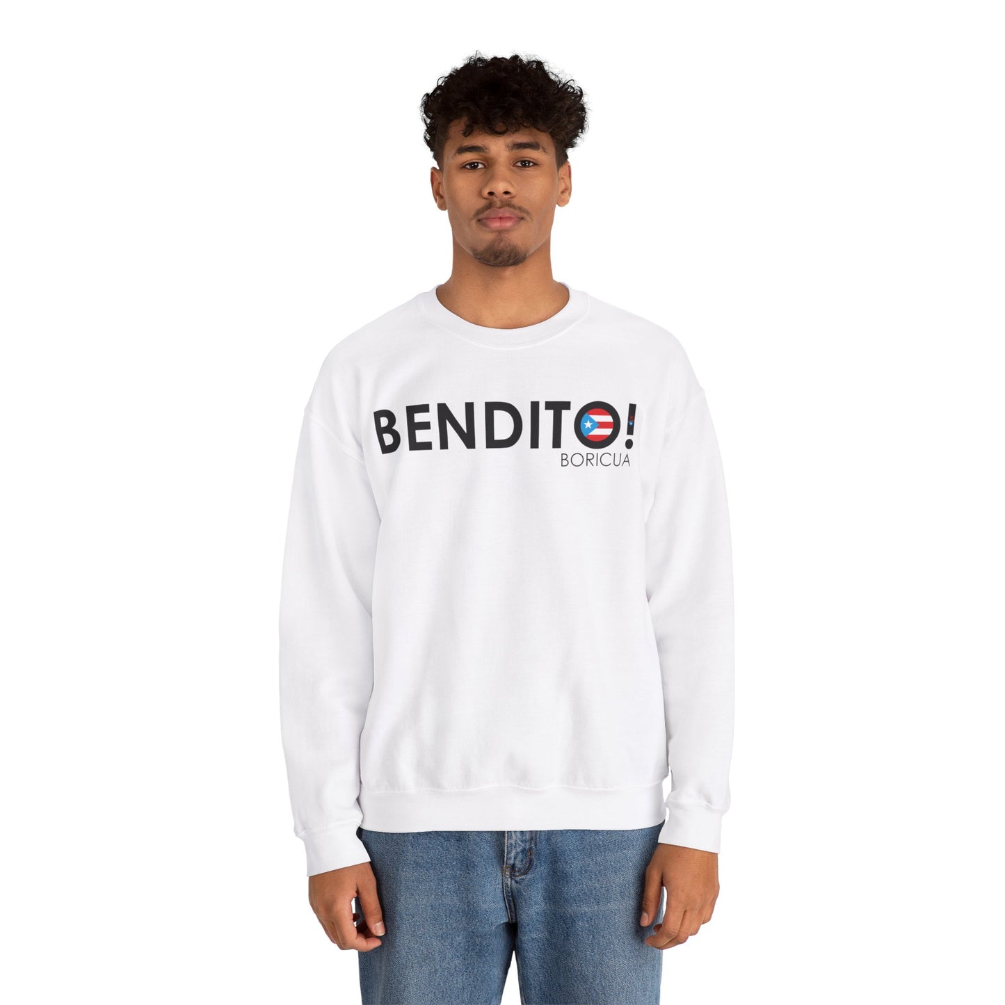 BENDITO BORICUA Heavy Blend™ Crewneck Sweaters