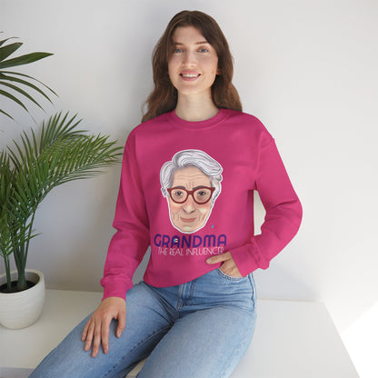 Grandma The real Influencer Heavy Blend™ Crewneck Sweatshirt