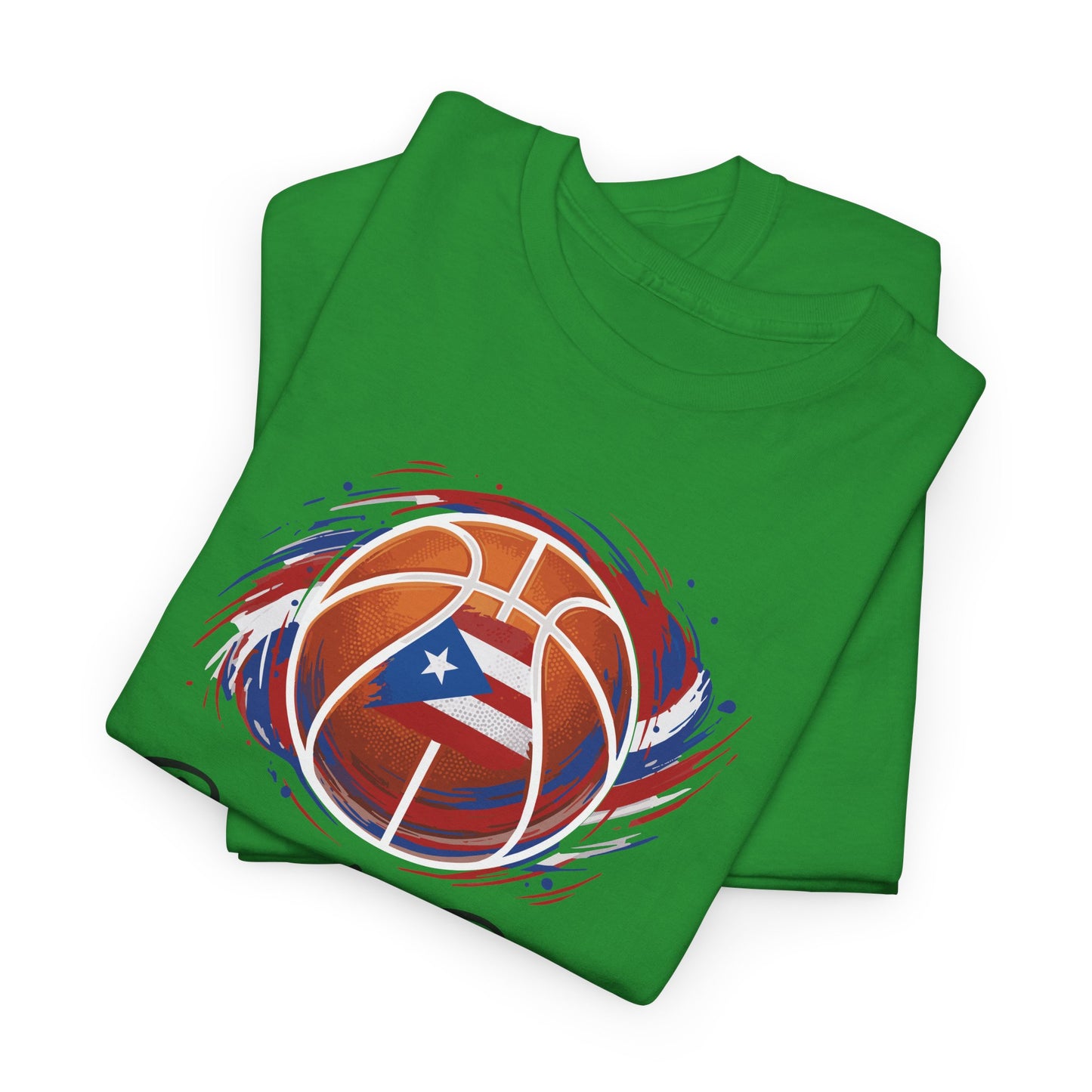 Puerto Rico Basketball Flag | Unisex Heavy Cotton T-Shirt