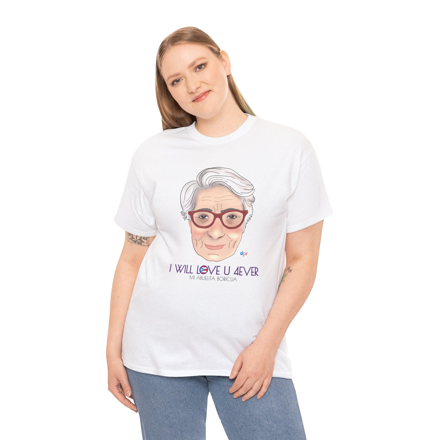 I Will Love You Forever Abuelita Boricua Heavy Cotton Tee
