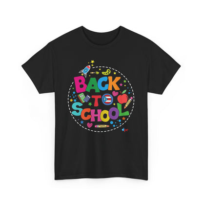 Back to School Boricua Student Heavy Cotton Tee