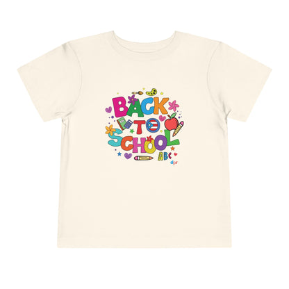 Back To School Boricua Girl Toddler Short Sleeve Tee