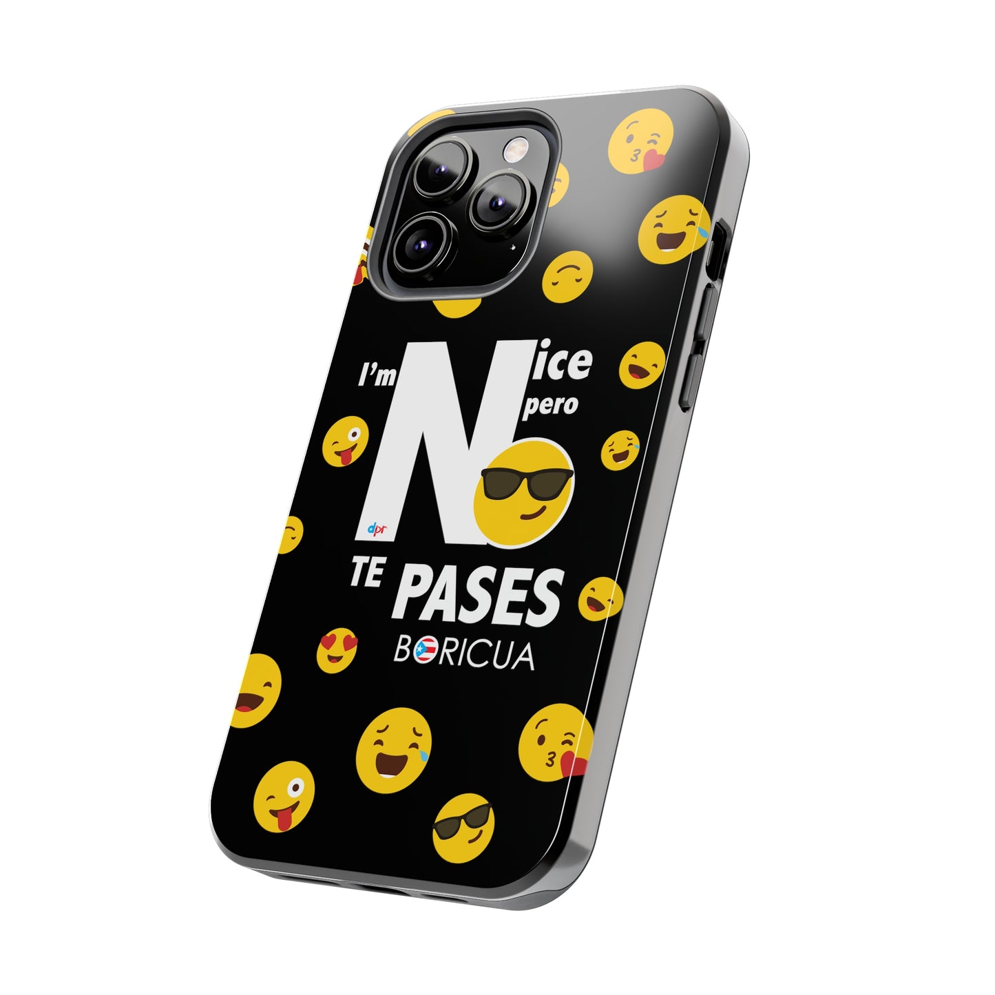 I'm Nice pero No Te Pases Black Tough Phone Cases