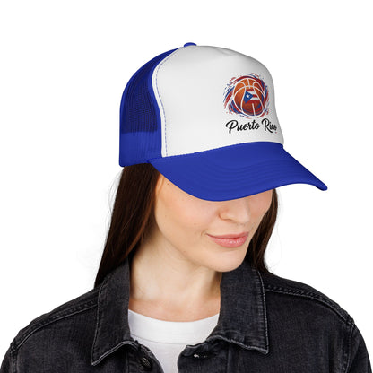 Puerto Rico Basketball Flag Trucker Caps FREE SHIPPING