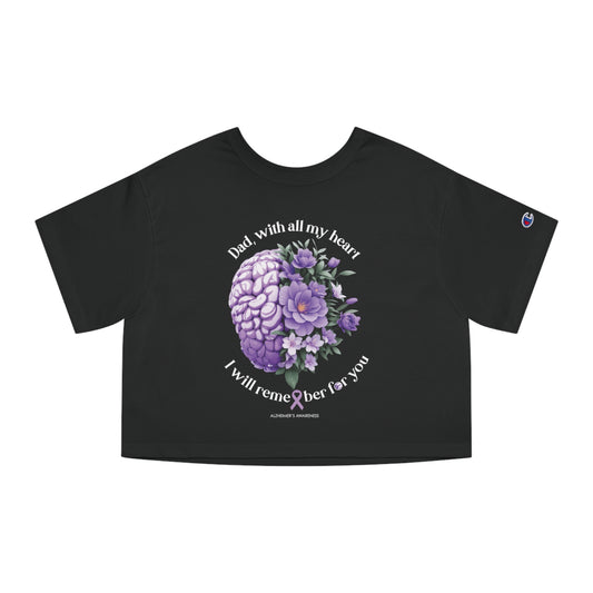 DAD I Will Remember for You  Flowy Cropped Tee