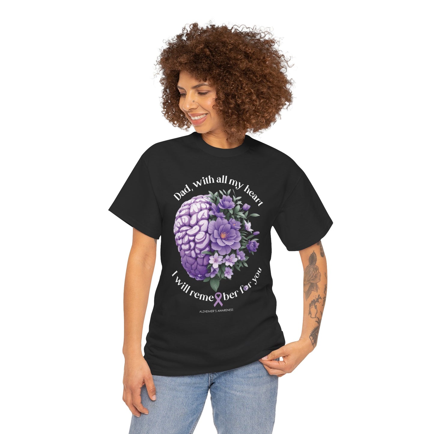 DAD I Will Remember for You  Unisex Heavy Cotton Tee