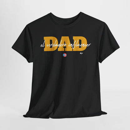 Dad El Verdadero Influencer Yellow Unisex Heavy Cotton Tee