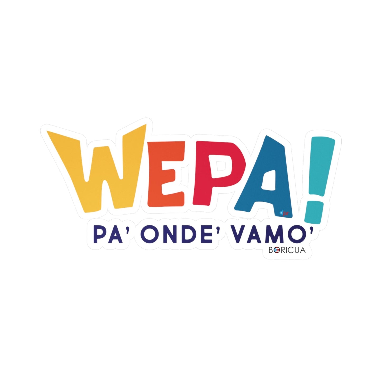 Wepa Boricua Waterproof Kiss-Cut Vinyl Decals