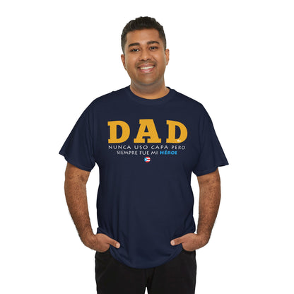 Dad Mi Héroe Yellow Unisex Heavy Cotton Tee