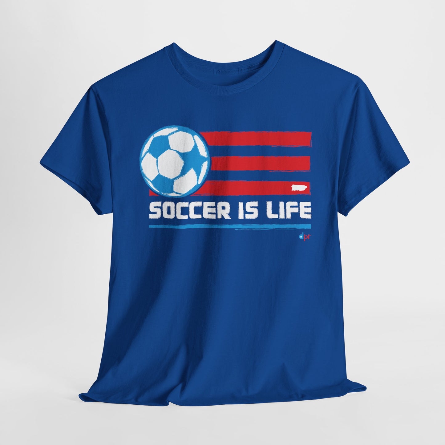 Soccer is Life Colors Unisex Heavy Cotton Tee