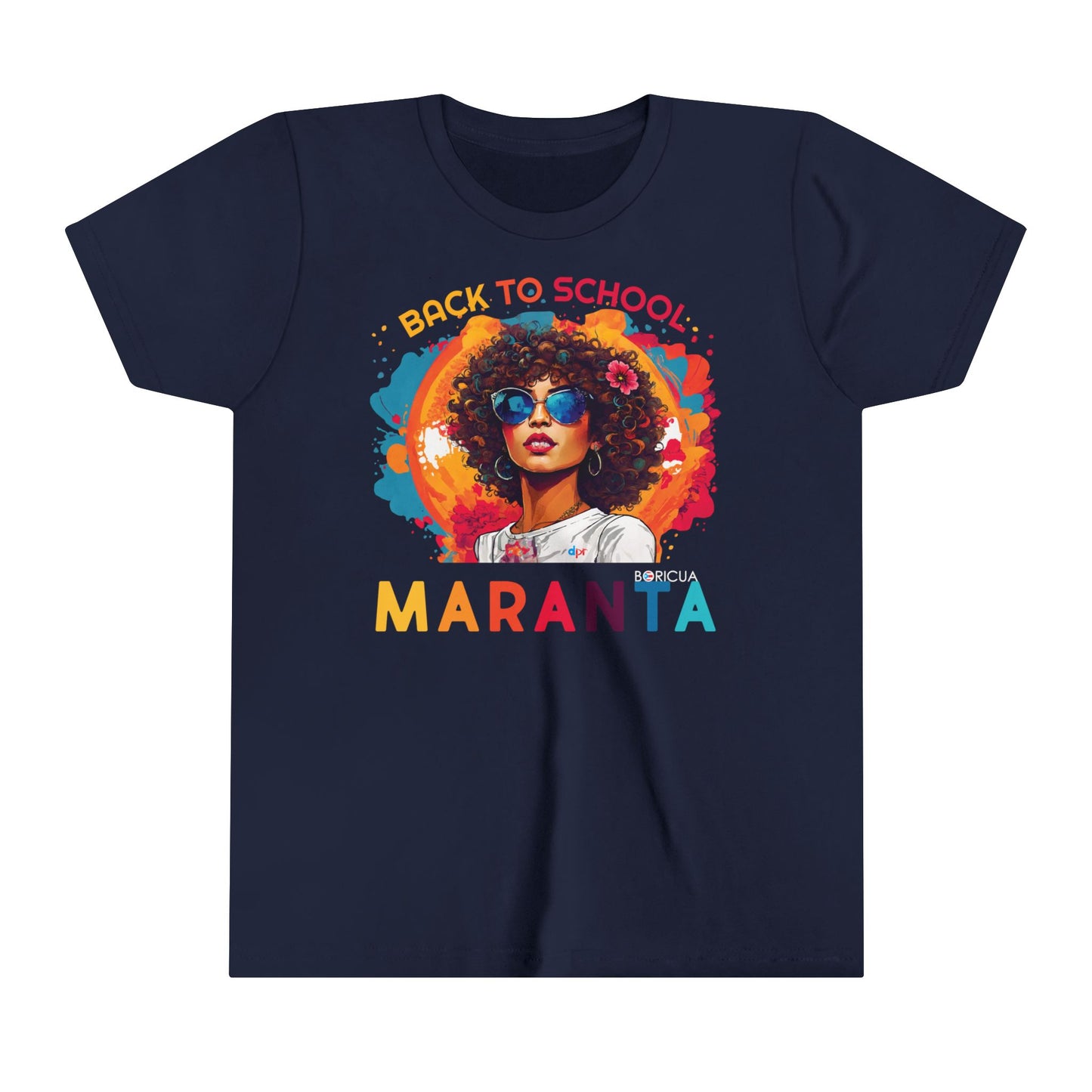Back to School Maranta Boricua Youth Short Sleeve Tee