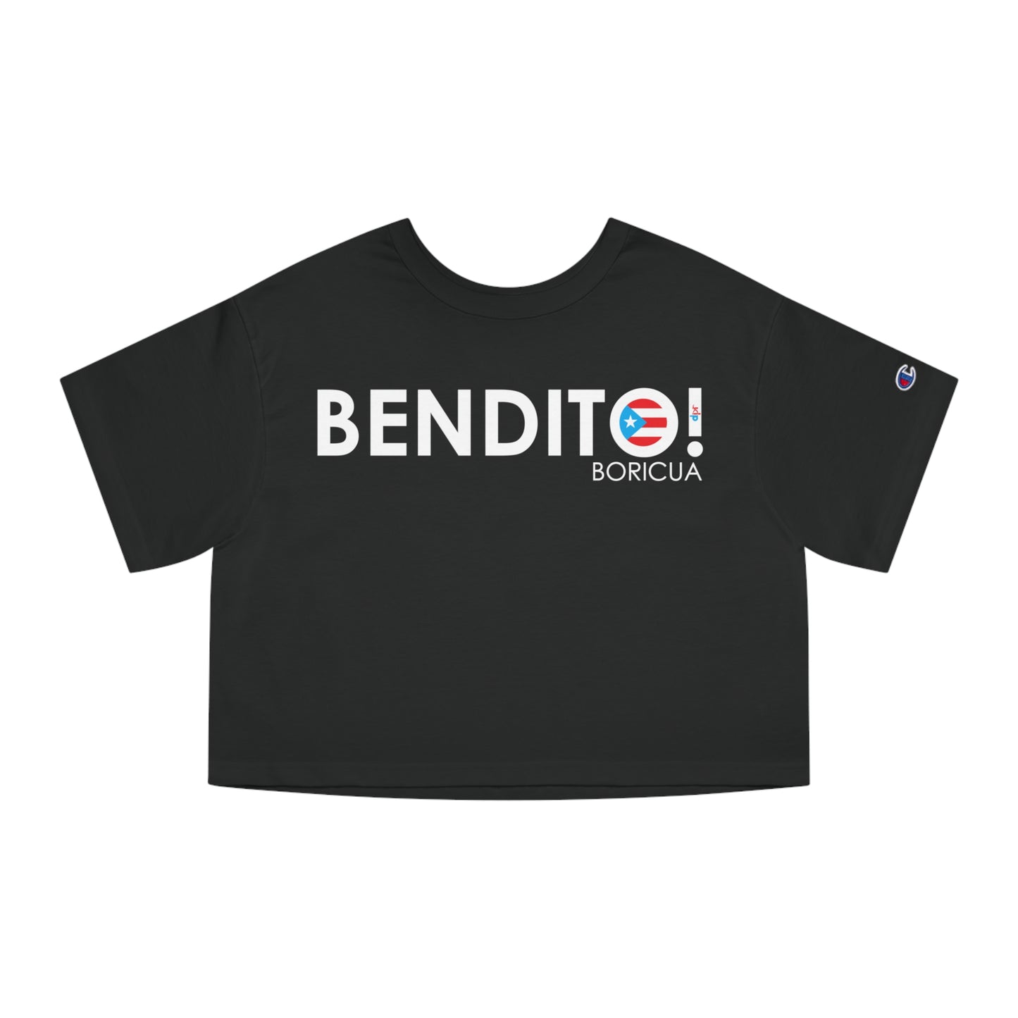 BENDITO BORICUA Flowy Cropped Tee