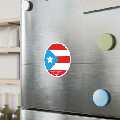 Puerto Rico Always in my heart Waterproof Kiss-Cut Vinyl Decals