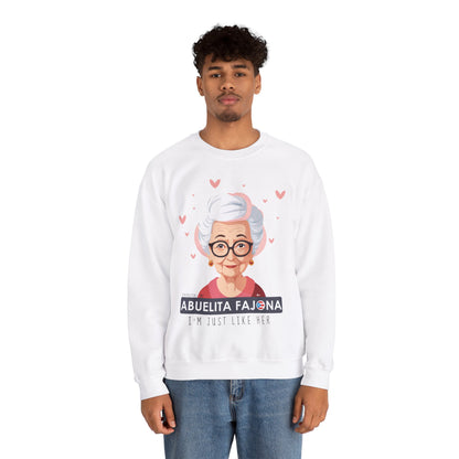 Remembering My Abuela Fajona Heavy Blend™ Crewneck Sweaters