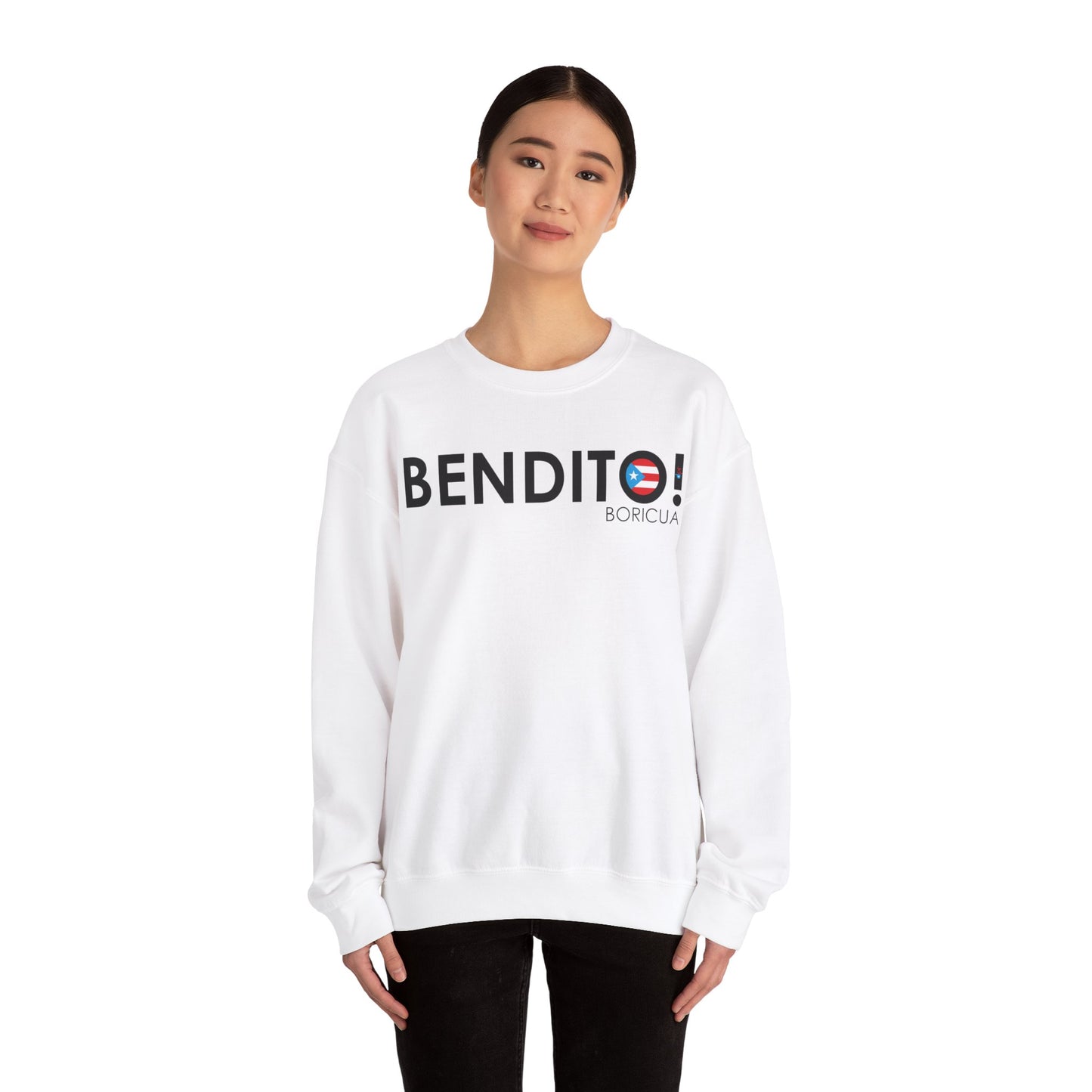 BENDITO BORICUA Heavy Blend™ Crewneck Sweaters