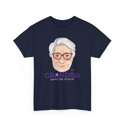 Abuela Boricua Always Here Never Left Heavy Cotton Tee