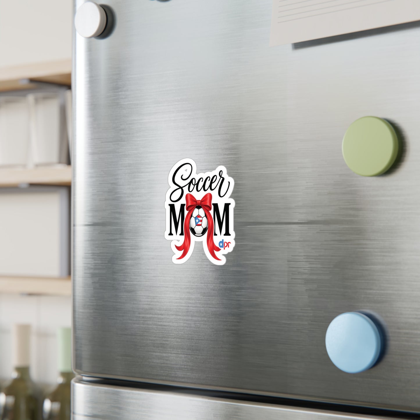 Soccer Mom Boricua Waterproof Kiss-Cut Vinyl Decals