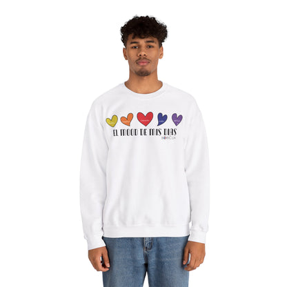 El Mood de mis días Boricua Heavy Blend™ Crewneck Sweaters