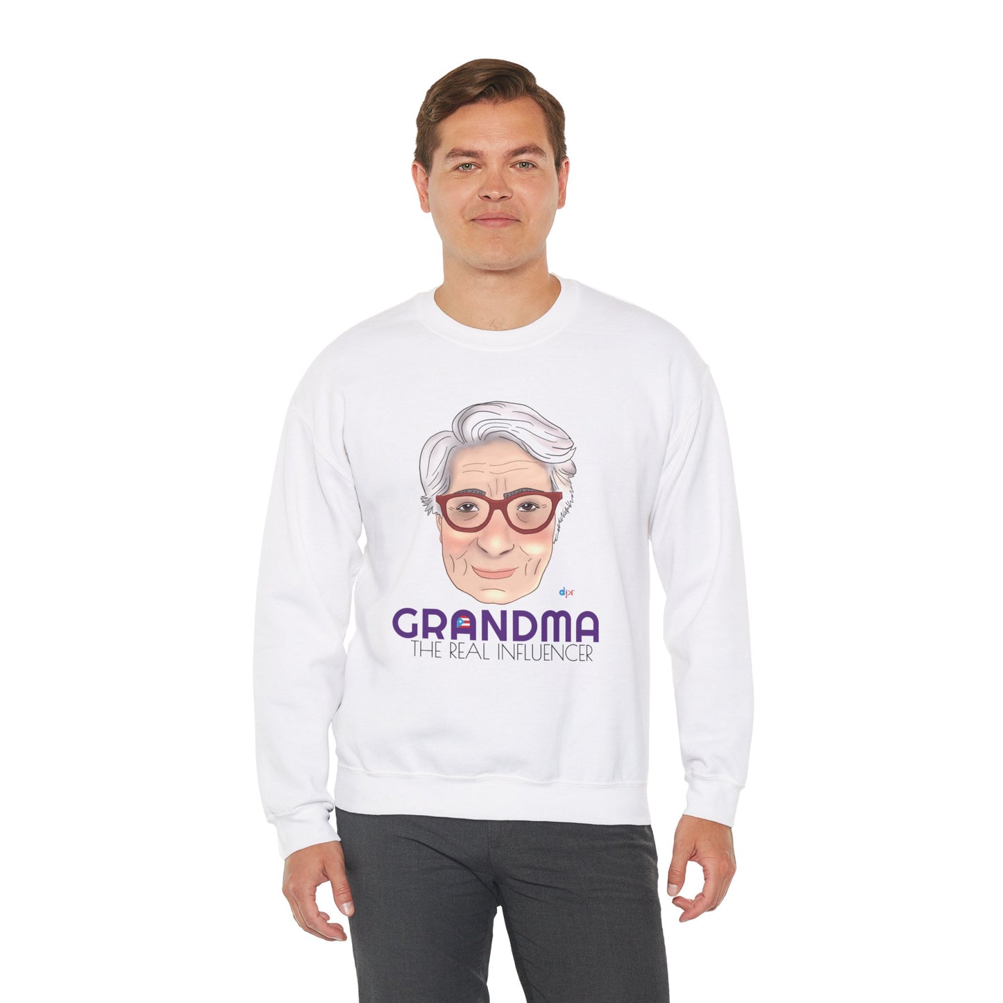 Grandma The real Influencer Heavy Blend™ Crewneck Sweatshirt
