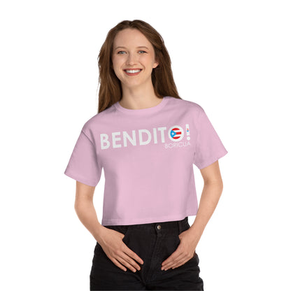 BENDITO BORICUA Flowy Cropped Tee