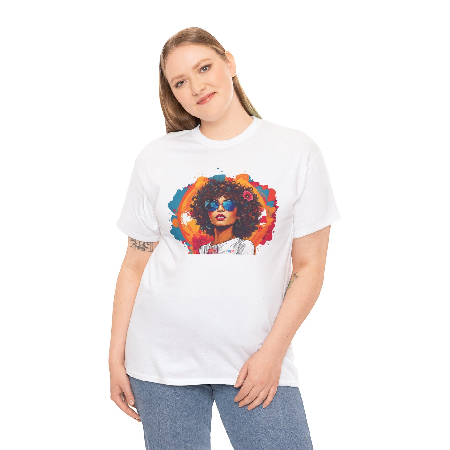 Mosaico Girl Unisex Heavy Cotton Tee